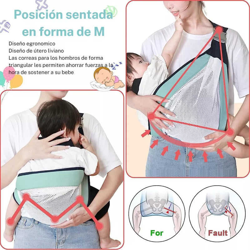 Fular Portabebés Canguro Ergonómico